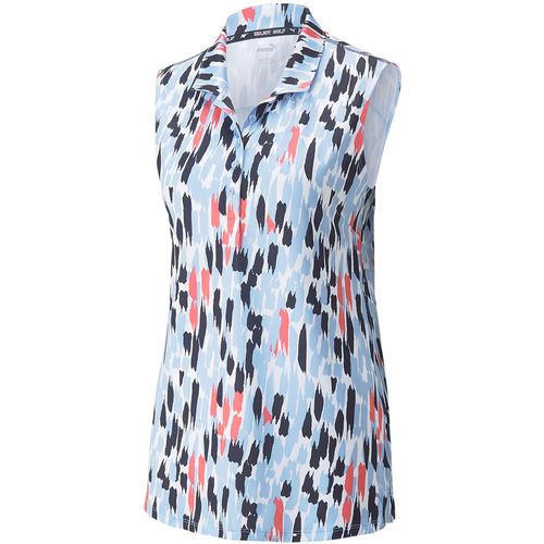 PUMA Women's Cloudspun Three Brush Sleeveless Polo