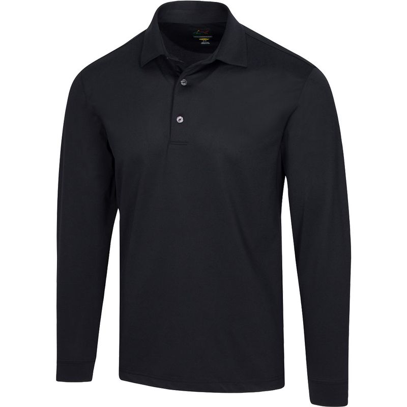 Greg Norman Men's Freedom Pique Long Sleeve Polo Worldwide Golf Shops