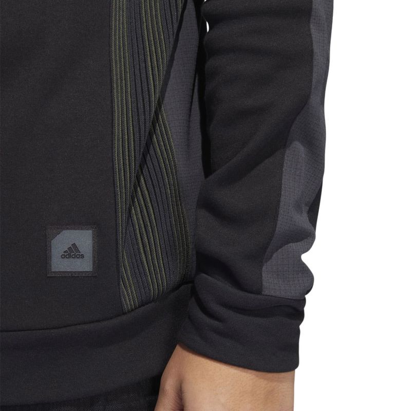 adidas Fleece Crew Sweatshirt - Black, Men's Training