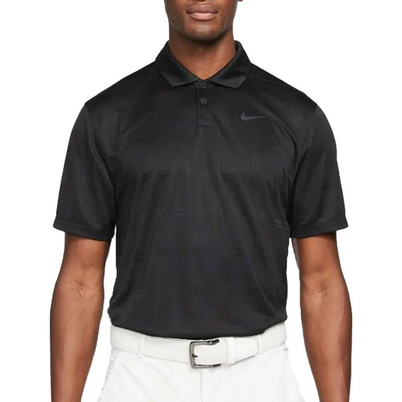 Nike Dri-FIT Plaid Texture Golf Polo - Worldwide Golf Shops