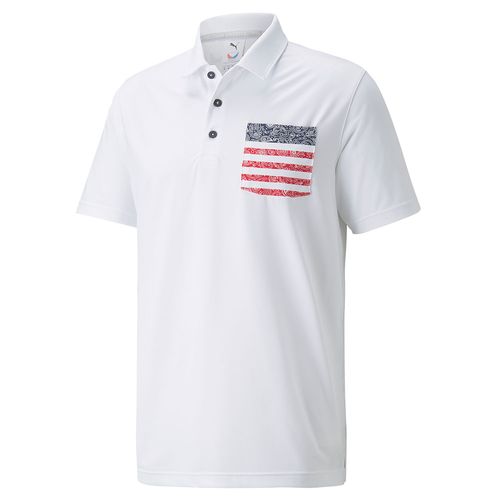 PUMA Men's Volition Paisley Pocket Golf Polo