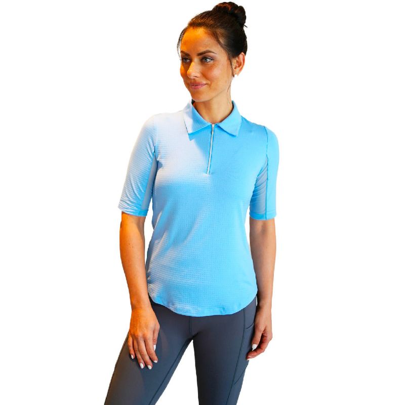 Ibkul Women's Elbow Long Sleeve Polo Worldwide Golf Shops