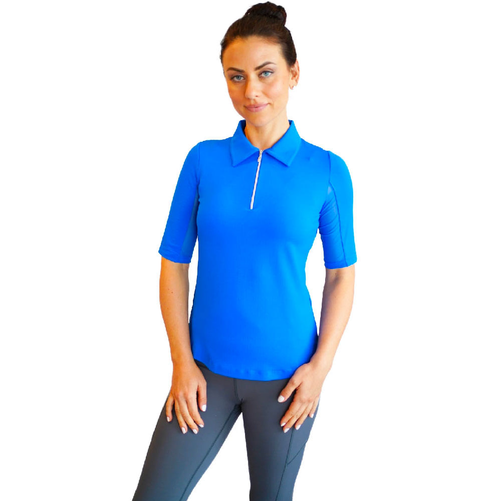 Women's elbow sleeve polo shirts sale