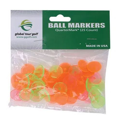 GT Golf Supplies Quarter Sized Neon Ball Markers