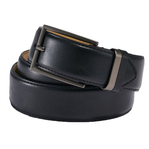 Gem-Dandy Men's Leather Metal and Loop Belt