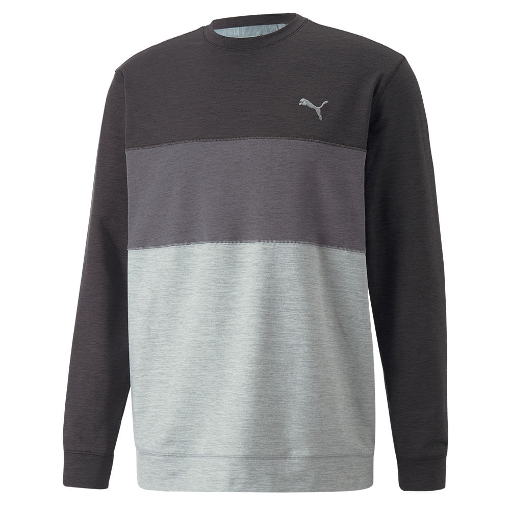 PUMA Men's CLOUDSPUN Colorblock Crewneck Pullover