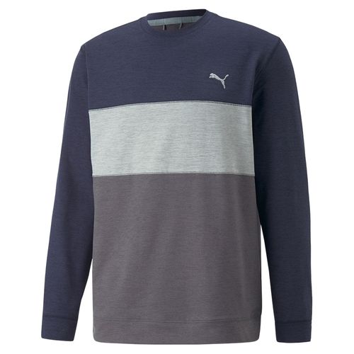 PUMA Men's CLOUDSPUN Colorblock Crewneck Pullover