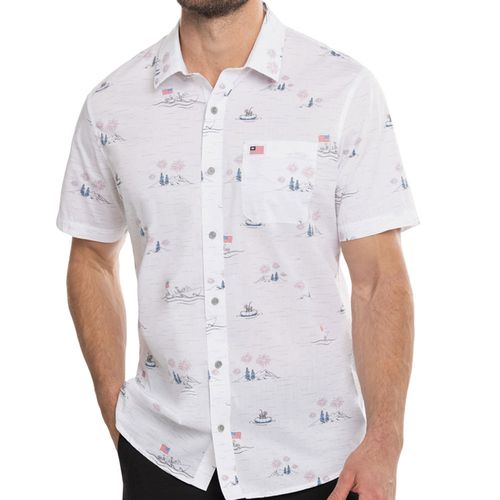 TravisMathew Men's Lounge Town Button Down Shirt