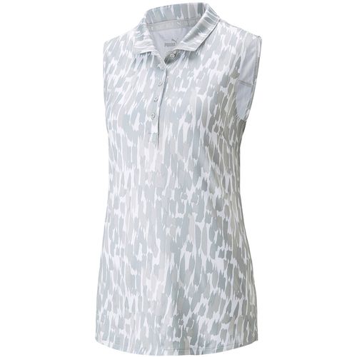 PUMA Women's Cloudspun Three Brush Sleeveless Polo