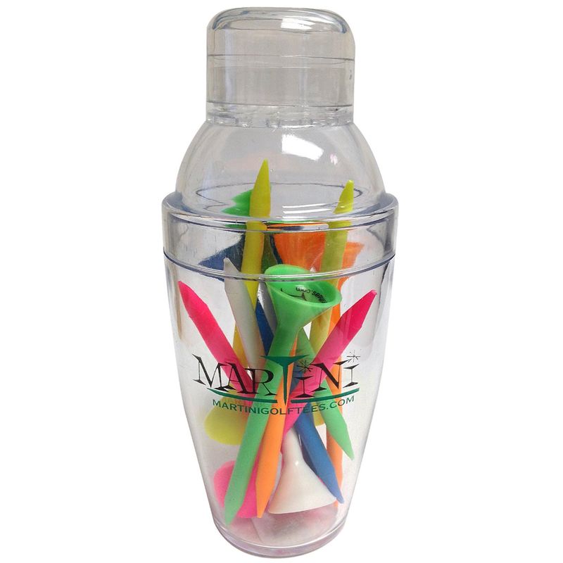 Martini Golf Tees DMT005 Small Shaker with 3.25 in Plastic Tees -  Multicolor for sale online