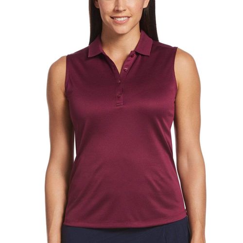 Callaway Women's Sleeveless Solid Knit Polo