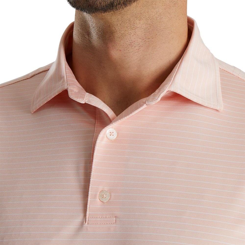 Footjoy Mens Lisle Classic Pencil Stripe Polo Worldwide Golf Shops 9986