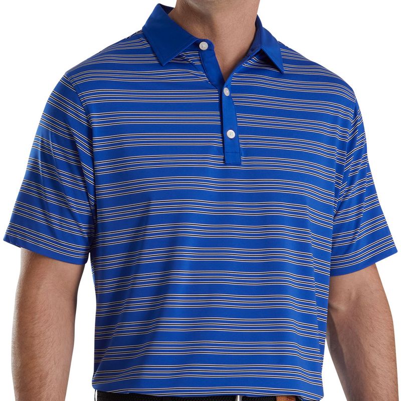 FootJoy Men s Trio Stripe Lisle Self Collar Polo Worldwide Golf Shops