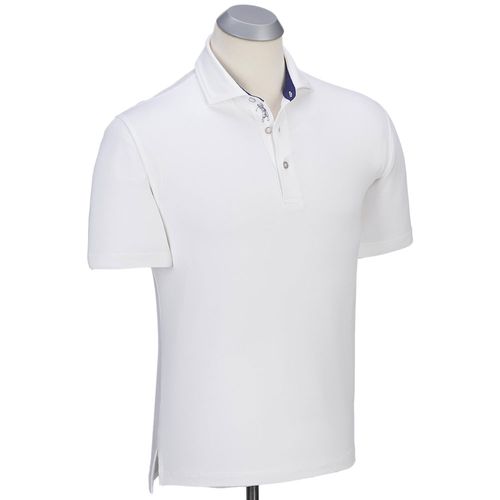 Bobby Jones Men's eFX Performance Cotton Solid Short Sleeve Polo
