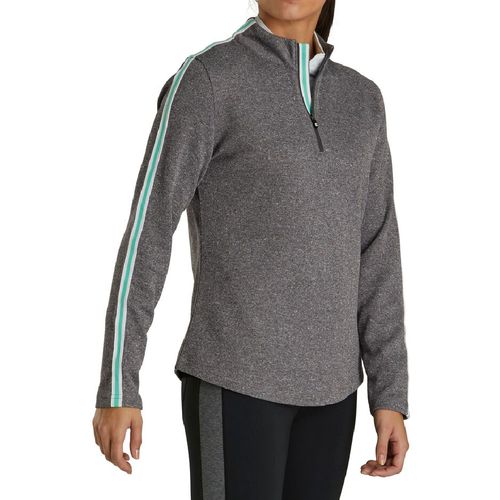 FootJoy Women's Double Layer Pique 1/2 Zip Mid-Layer Pullover