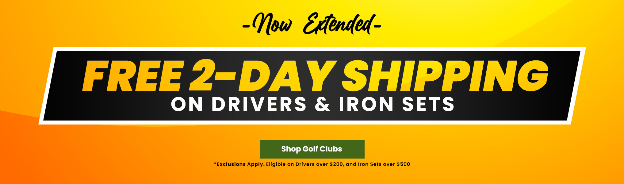 Free 2-Day Shipping on Drivers an Iron Sets