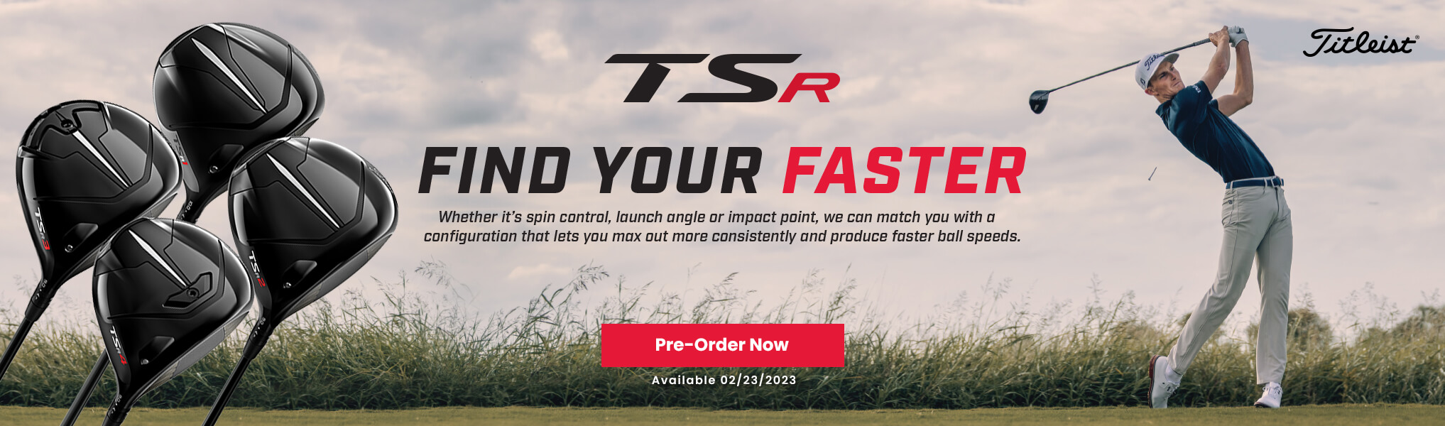 Titleist TSR Series of Woods Available 2/23/23