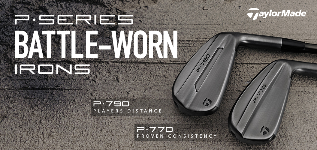 P series battle worn taylormade irons