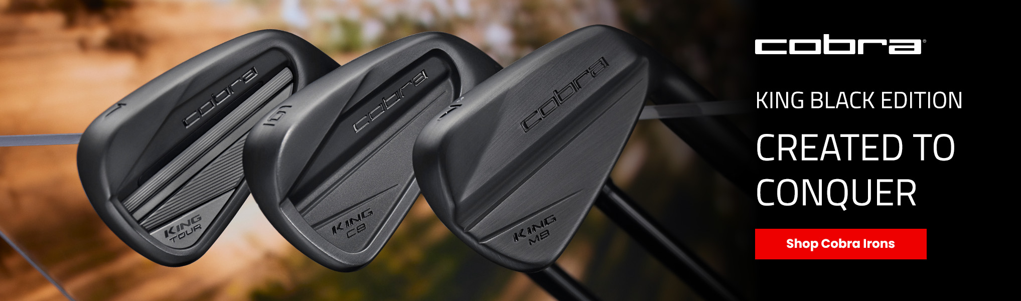 Cobra King Black Edition Irons