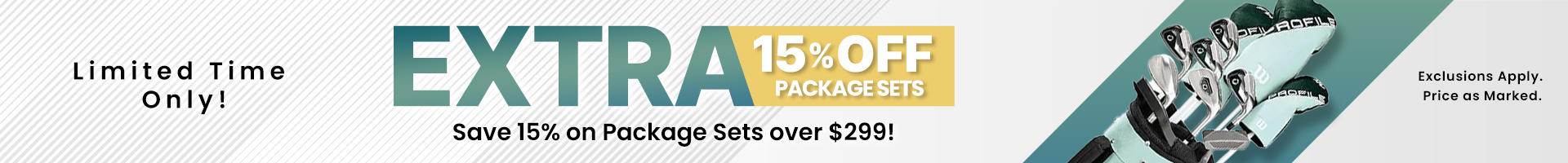 Sale on Golf Package Sets