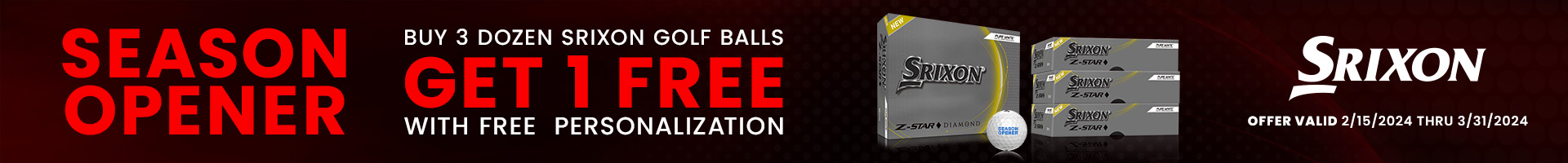 Buy 3 Dozen Get 1 Free Srixon Golf Balls
