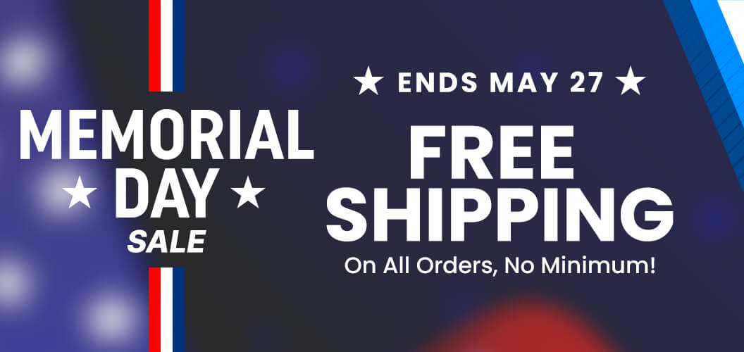 Memorial Day Sitewide Free Shipping